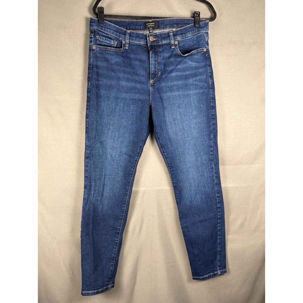 Banana Republic Skinny Jeans Womens 32/14 Dark Wash Mid Rise Denim 400862-00